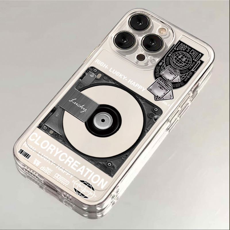 时光唱片iphone15苹果手机壳14promax硅胶13pro透明12高级11全包X
