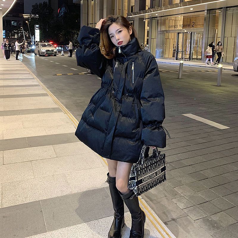 2023新款oversize羽绒服女2023年冬季新款韩版白鸭绒ins港风收腰