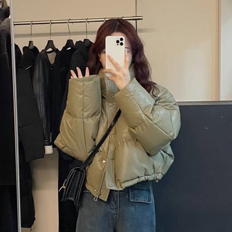 面包服女短款外套2023新款冬季加厚立领面包服小个子女生棉衣棉服