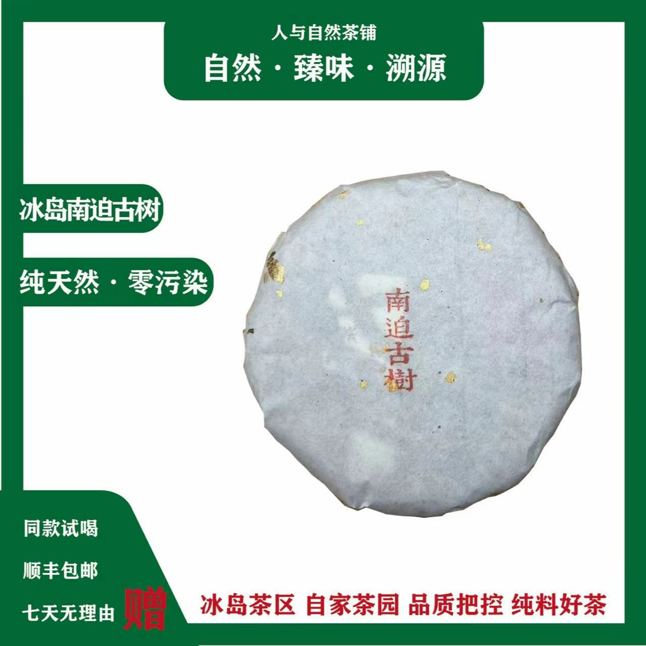 南迫古树2020年 春 生茶花果香勐库源头茶厂发货