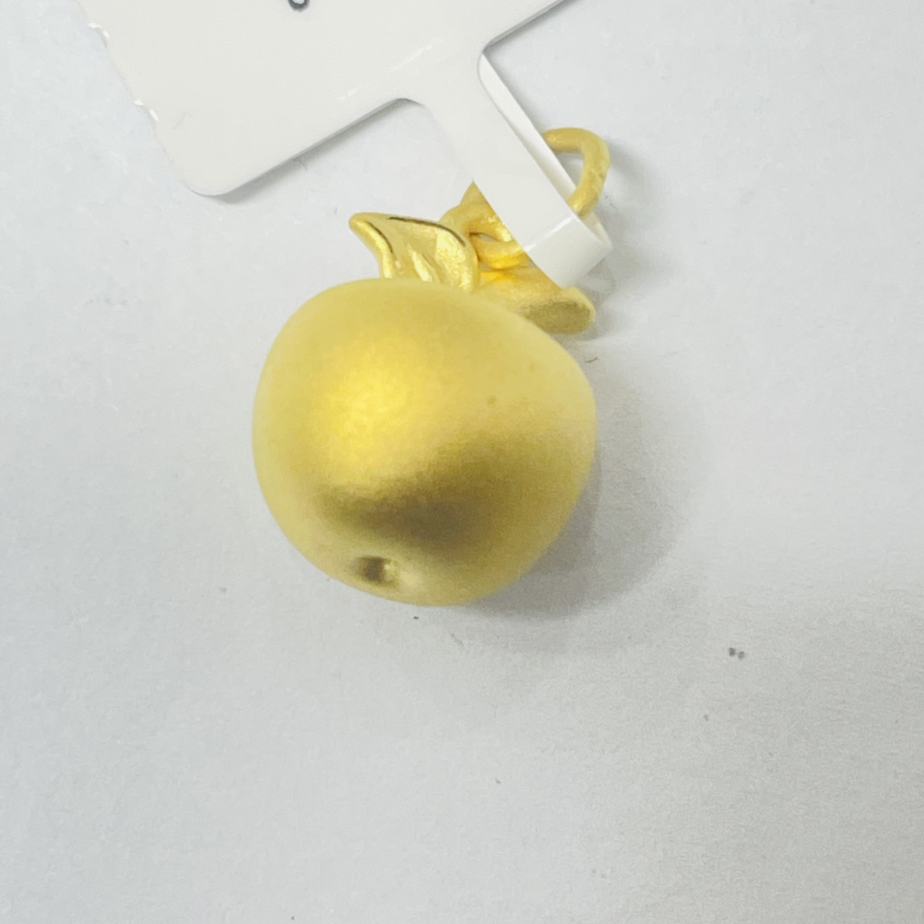 【陆陆专享】足金吊坠 金苹果 1.4