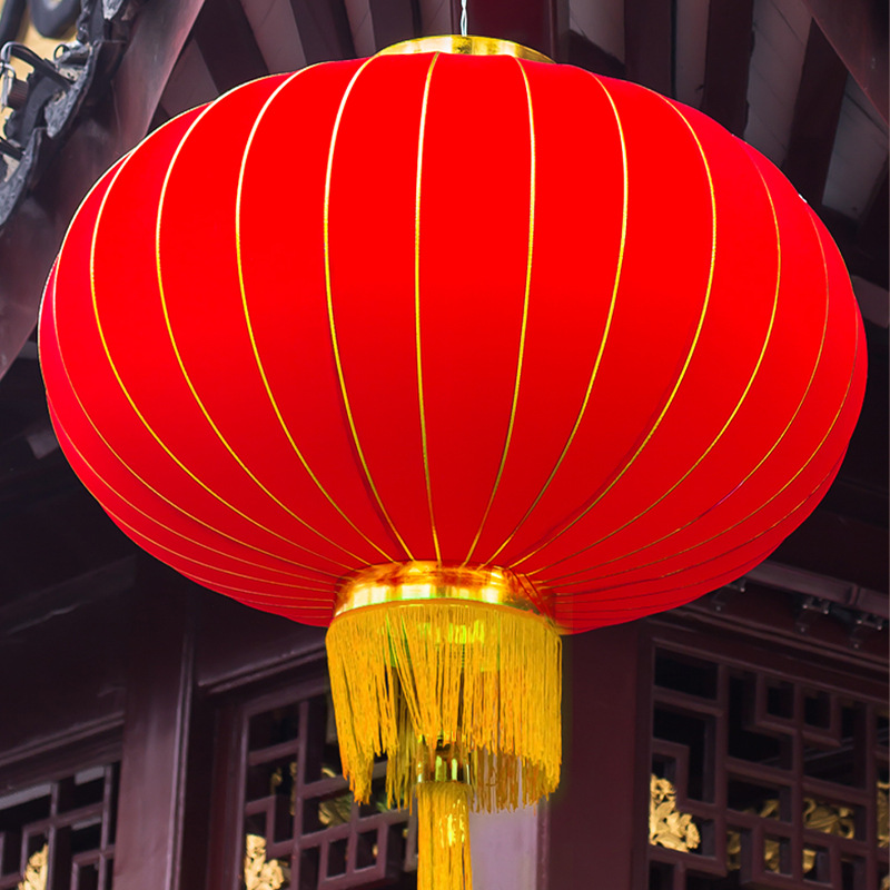 大红灯笼一对春节过新年元旦装饰阳台门口挂饰2024龙年吊灯中国风