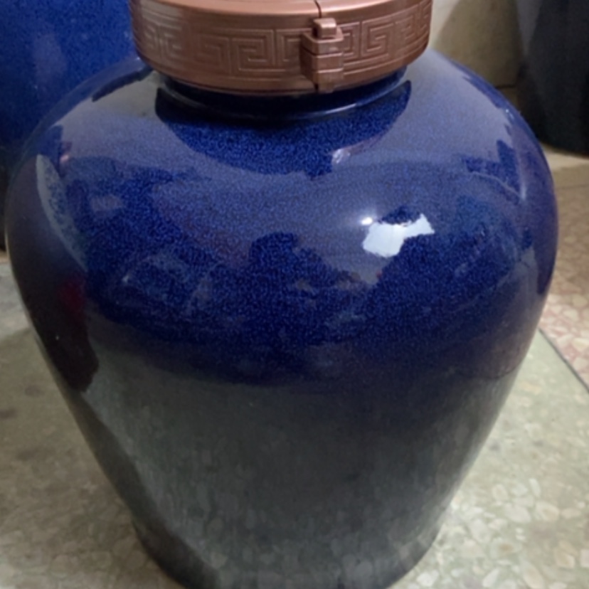 【闪购商品】陶瓷瓶20斤 蓝色坛