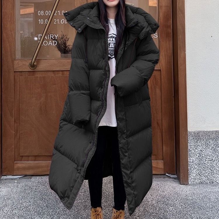 新款羽绒棉服女长款过膝冬季韩版加厚棉衣面包服