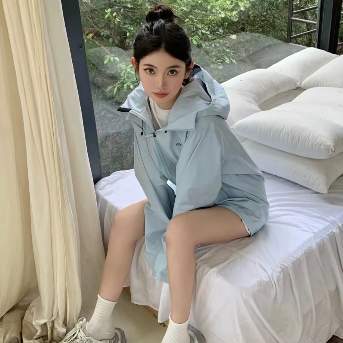 【冲啊】春夏秋能穿冬天会嘎的以太蓝冲锋衣