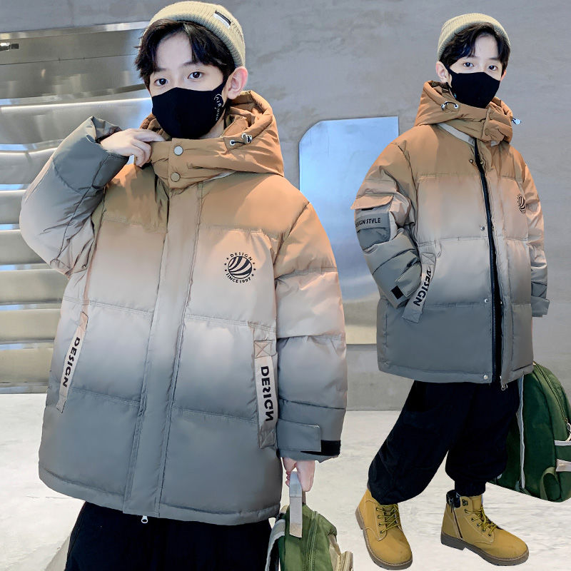 鸭鸭儿童装男童冬季加厚羽绒服2023新款中大童冬装洋气男孩白鸭绒