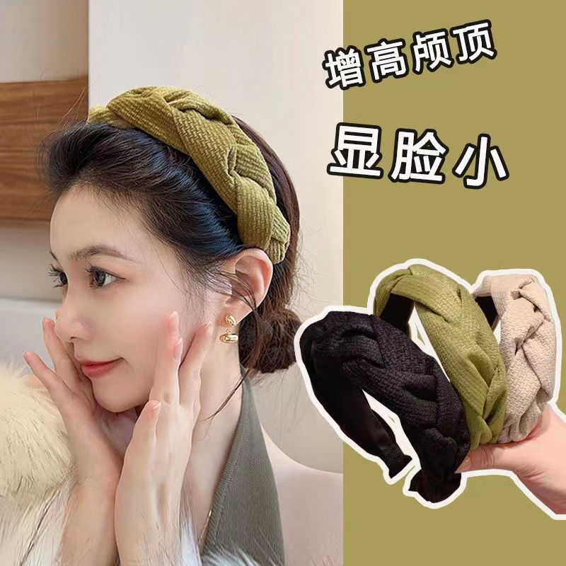 【新人福利】高颅顶麻花发捆升级面料百搭外出头箍韩国洗脸高级感