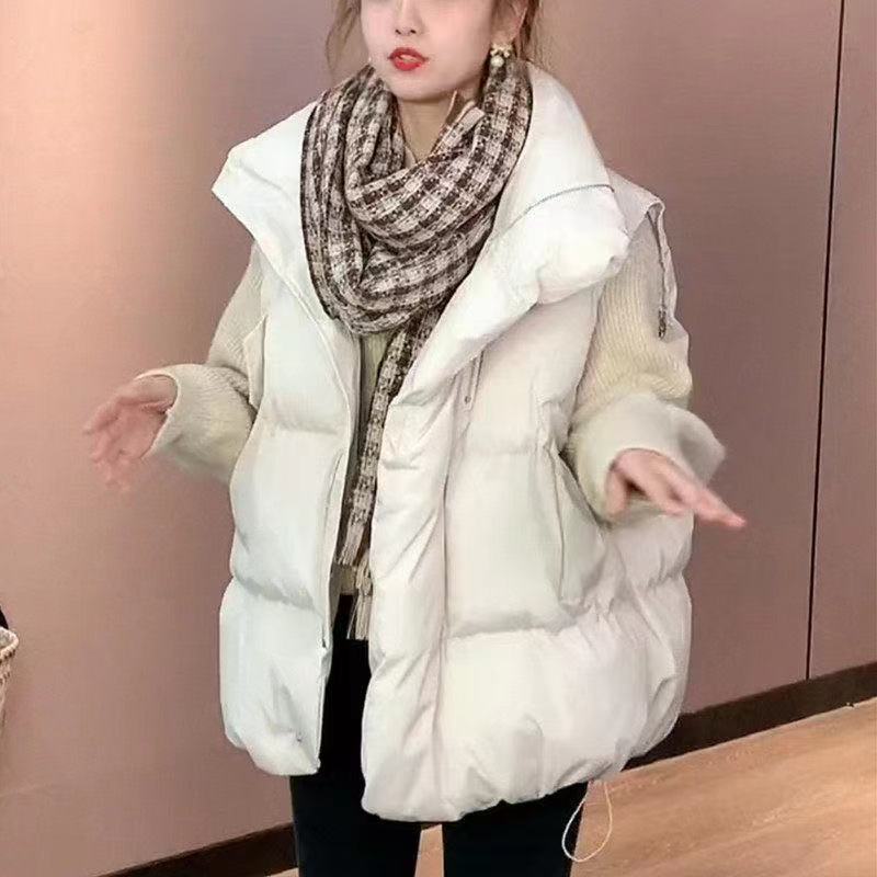 欧货羽绒服马甲女秋冬韩版宽松大码短款坎肩棉服背心马夹外搭春秋