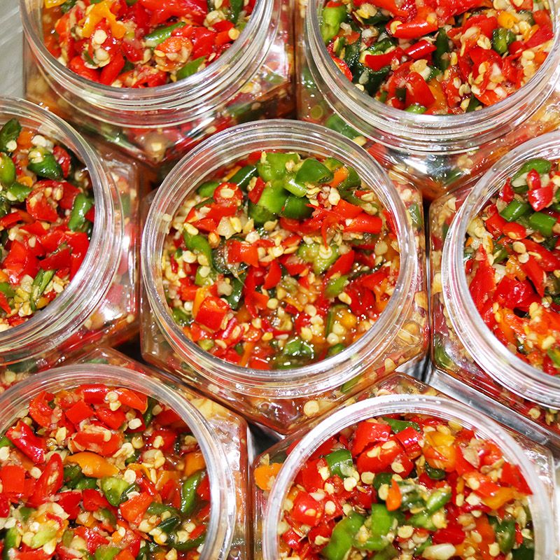 匠心新鲜辣椒酱下饭菜瓶装蒜蓉青红剁椒香辣拌饭拌面佐餐彩椒酱