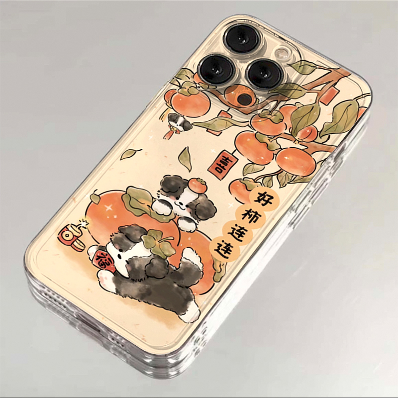 SMBLCE好柿连连小狗iphone15/13苹果14手机壳华为vivo小米oppo