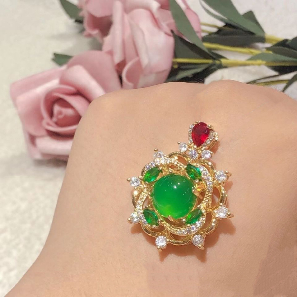 精致大气时尚时来运转可转动精美百搭吊坠（配挂链+带证书+附礼盒）
