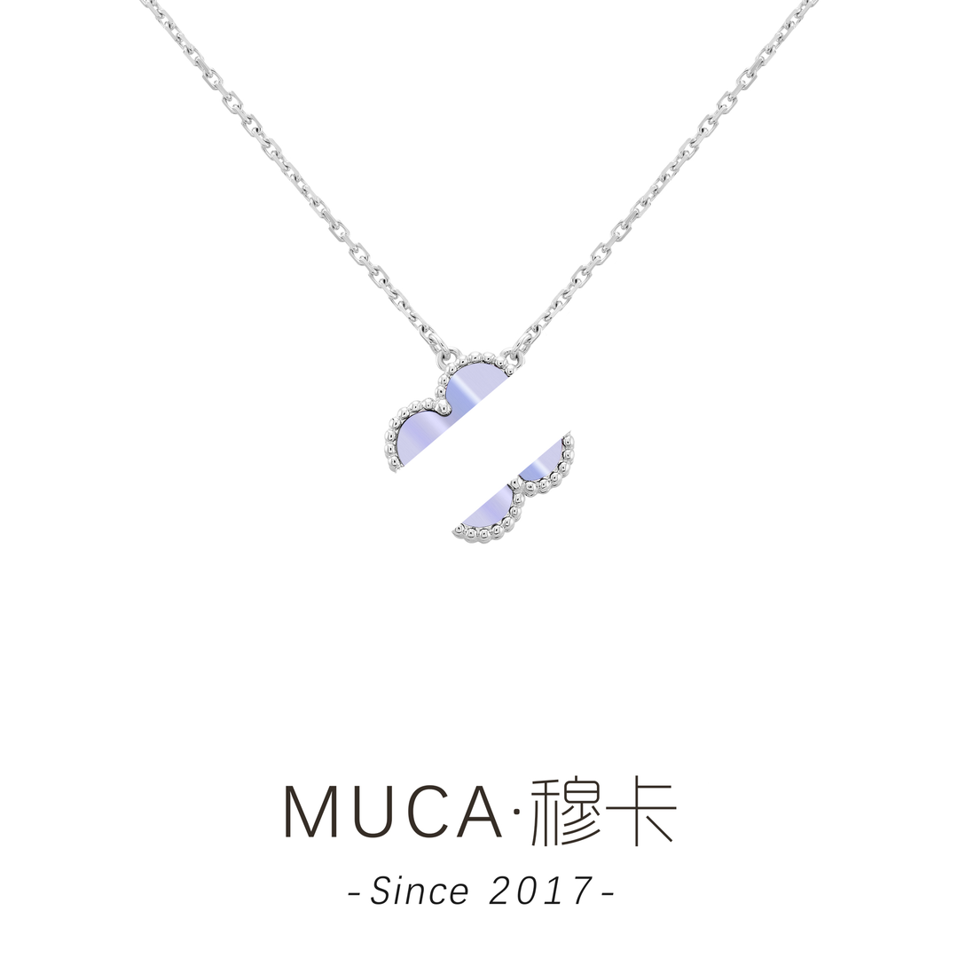 紫花气质轻奢时尚简约高级感项链X303
