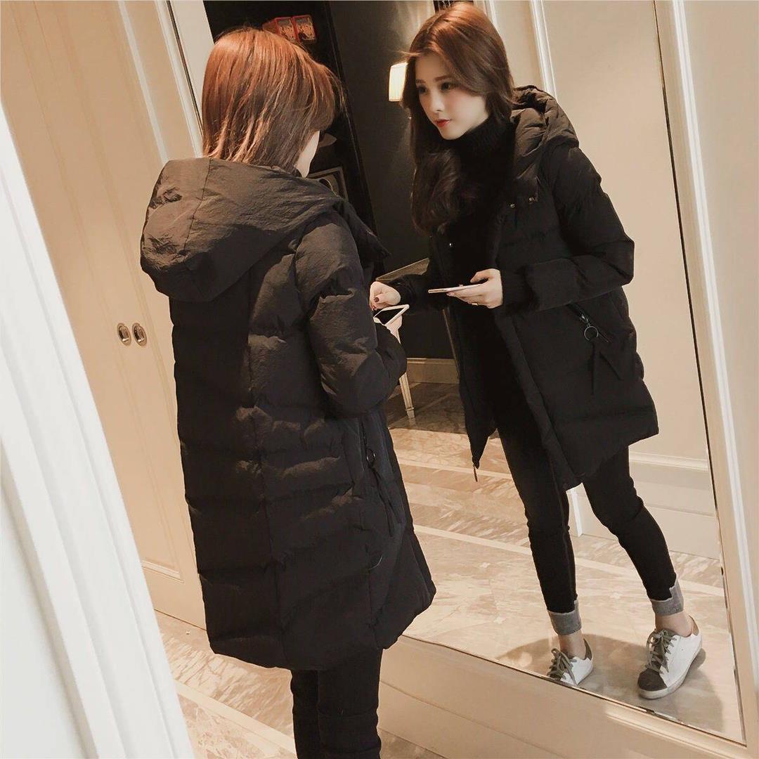 艾莱依鸭鸭轻薄羽绒服服2023年冬装新款韩系小个子150中长款加厚