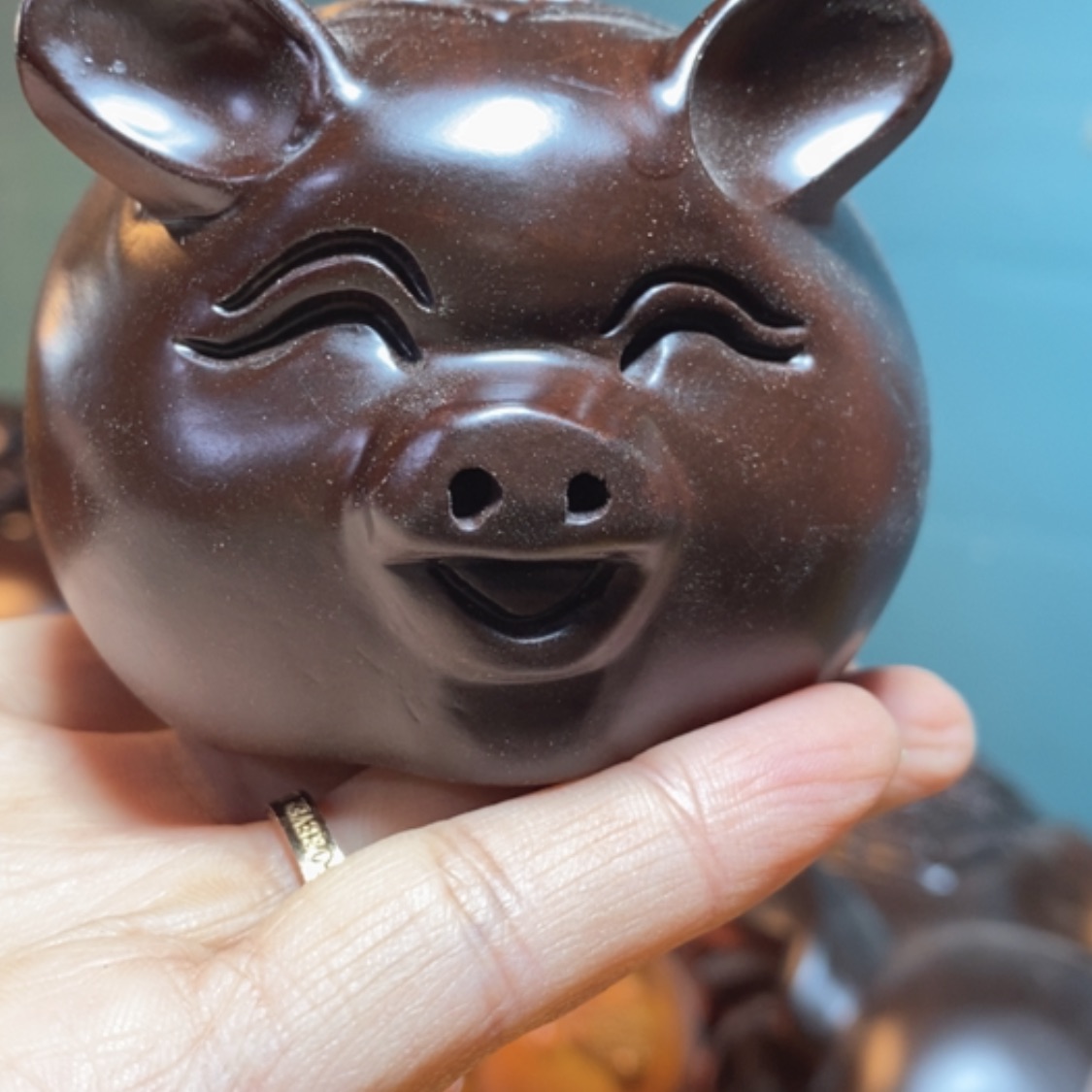 【闪购商品】10公分福猪根雕