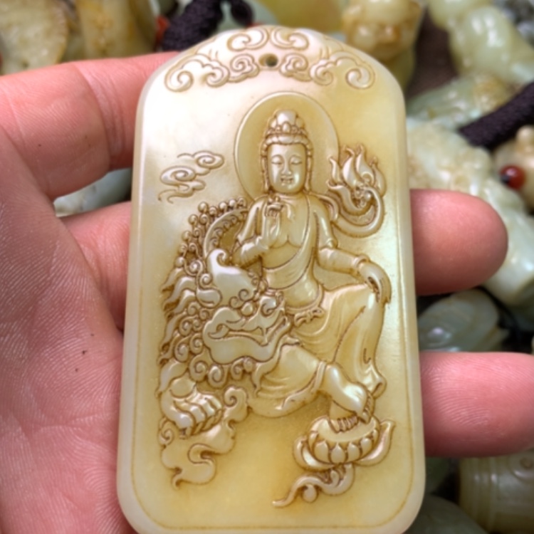 【闪购商品】和田玉挂件未镶嵌老*