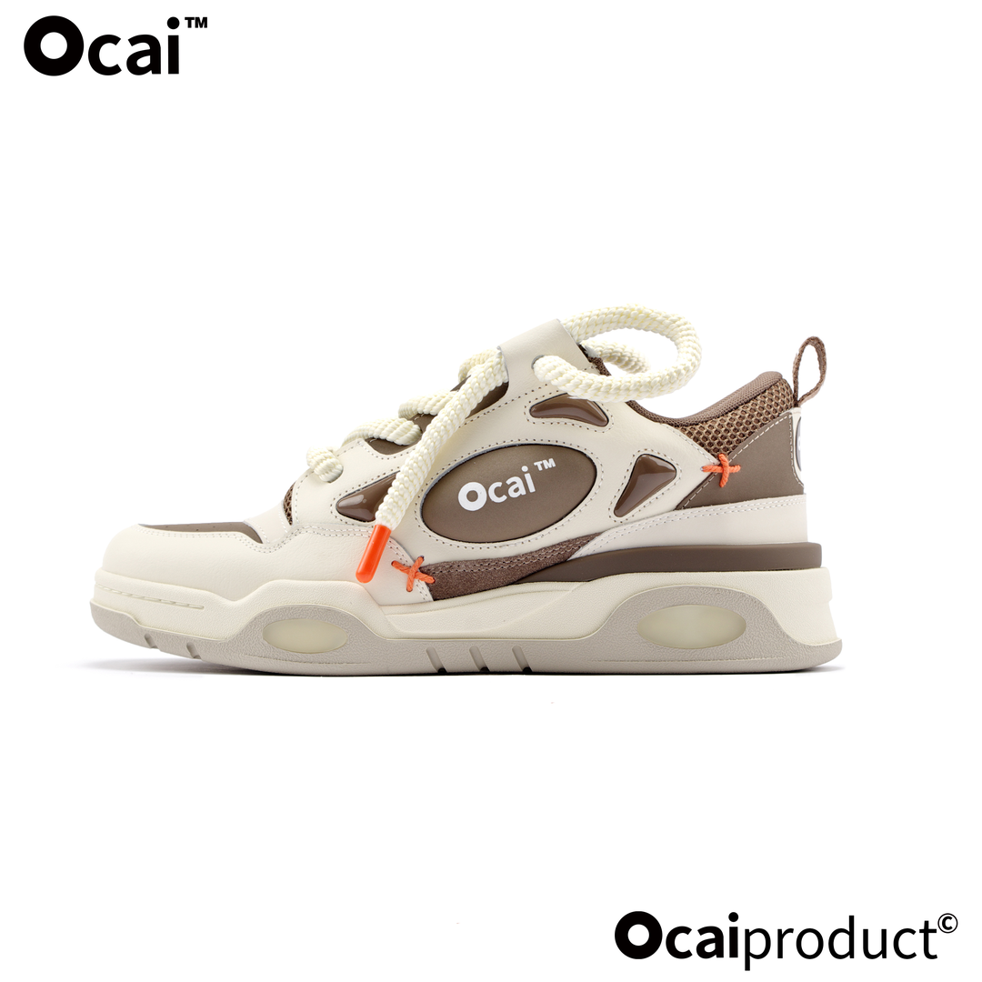 Ocai Rock Sail 白摩卡面包鞋原创设计休闲板鞋时尚厚底百搭小众