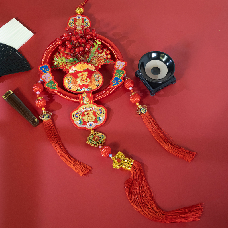 【代代有福】2024龙年爆款室内灯笼挂件乔迁喜庆背景墙挂件新年装饰