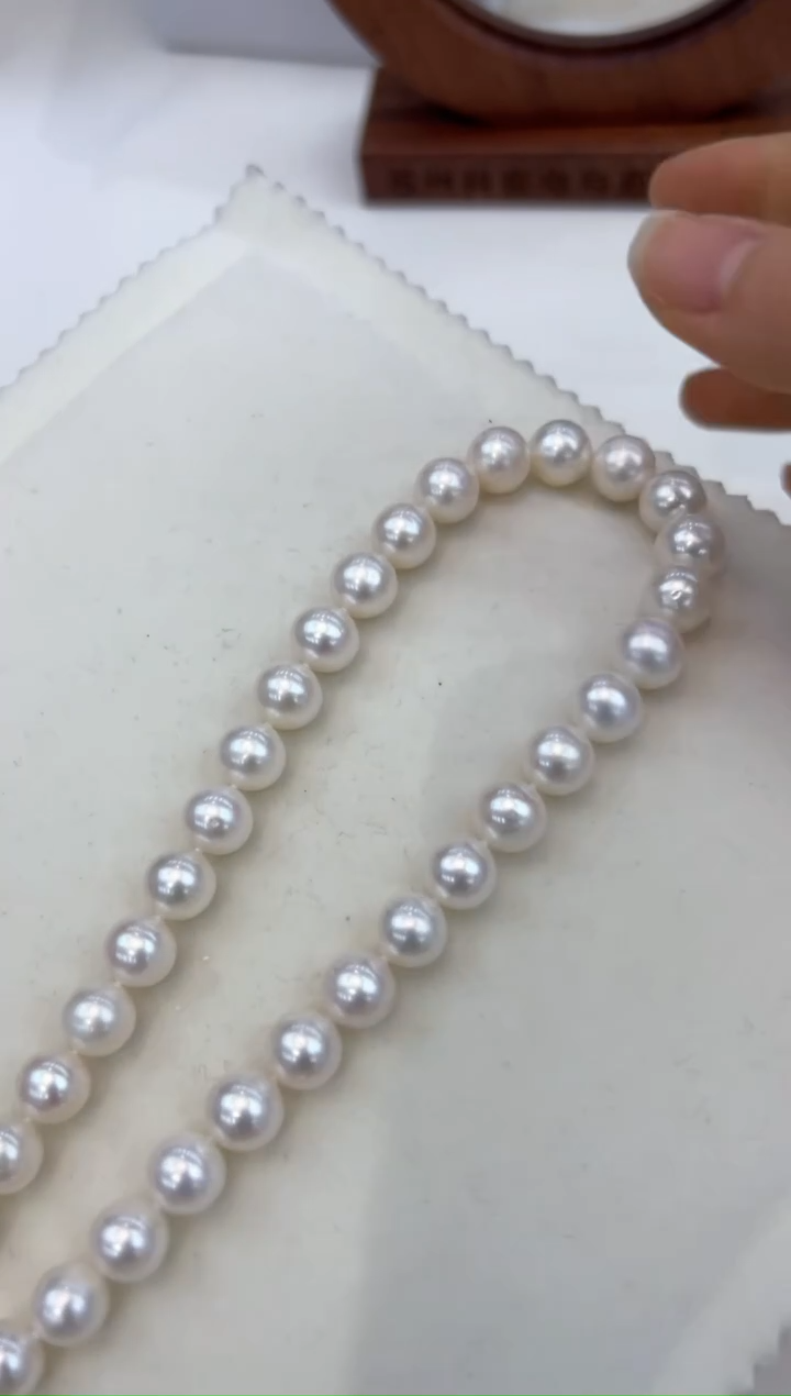 【闪购商品】淡水珍珠项链未镶嵌9.5-10.5MM 80