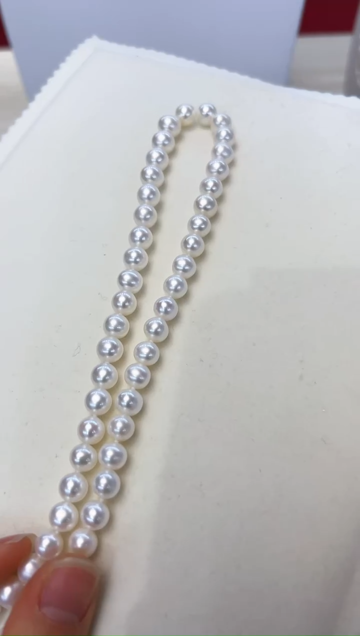 【闪购商品】淡水珍珠项链未镶嵌7.5-8.5MM 96