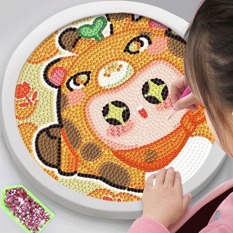 A蛋仔派对钻石画2023年新款儿童手工DIY制作玩具钻石贴画带框满钻