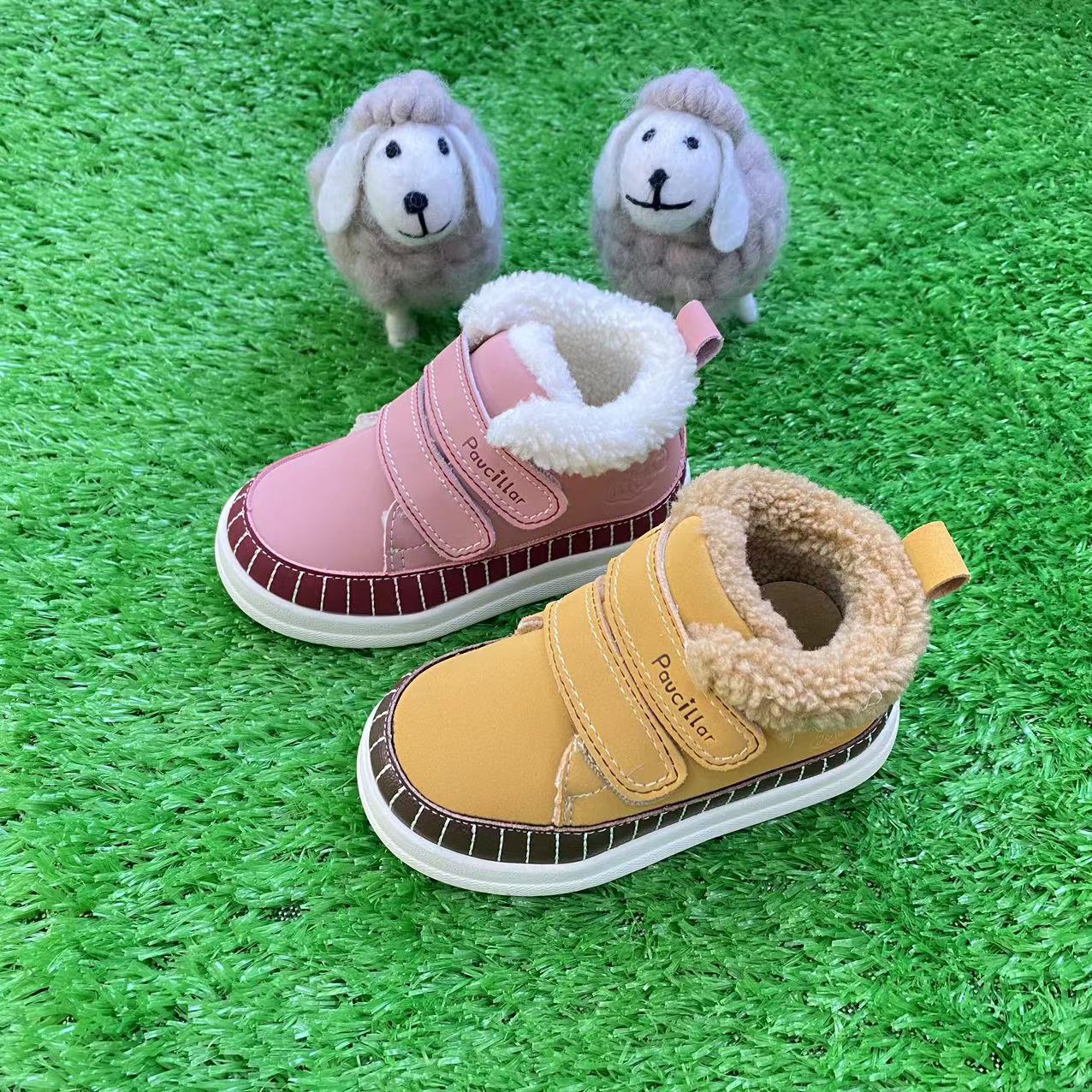 【加棉新款】6201/普西拉/男女宝宝舒适减震防滑软底学步高帮机能鞋