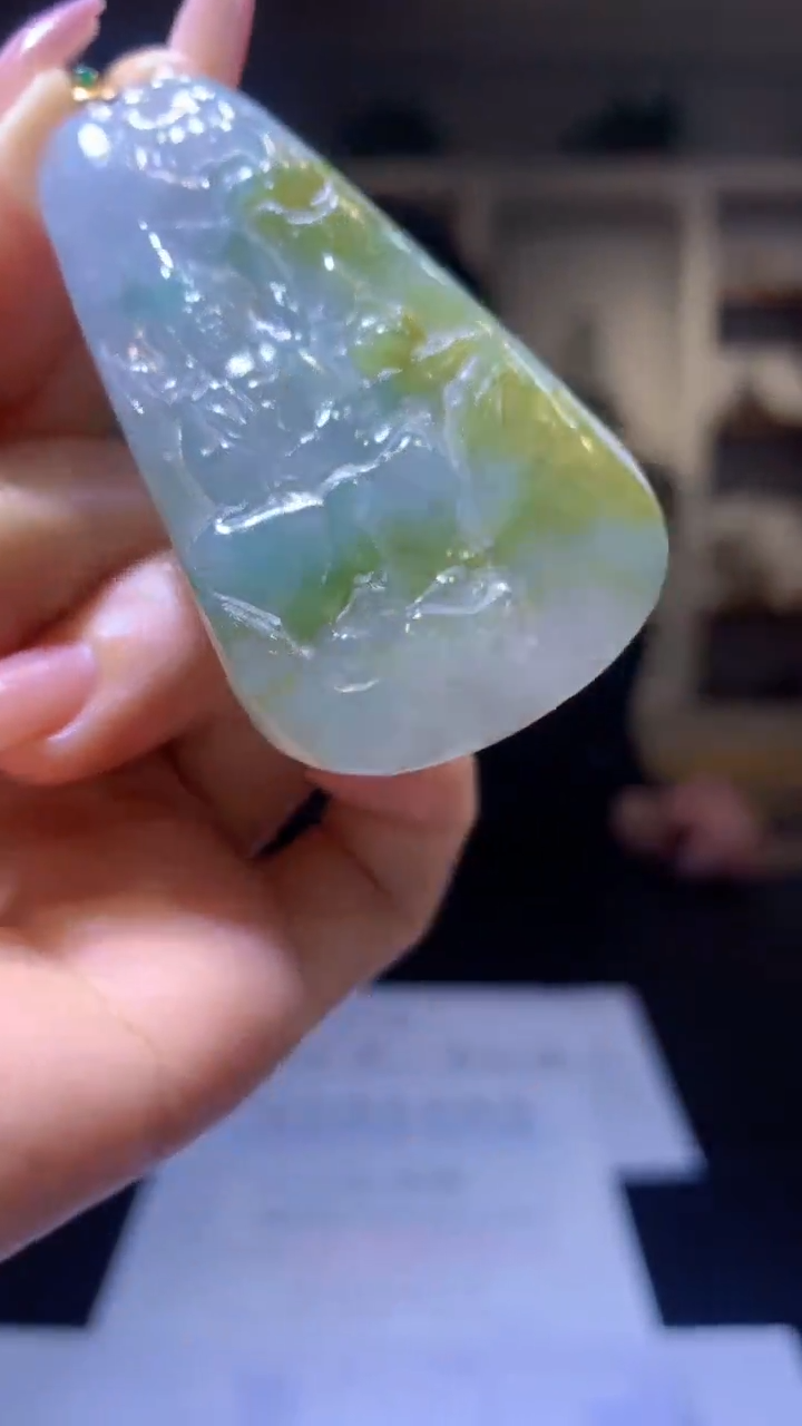 【闪购商品】定制翡翠未镶嵌162-5118ty-毛货观音