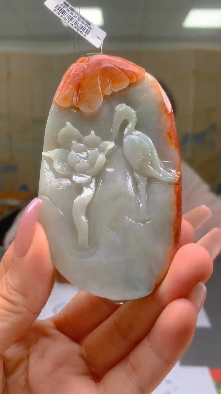 【闪购商品】定制翡翠未镶嵌29-0405ty-毛货挂件