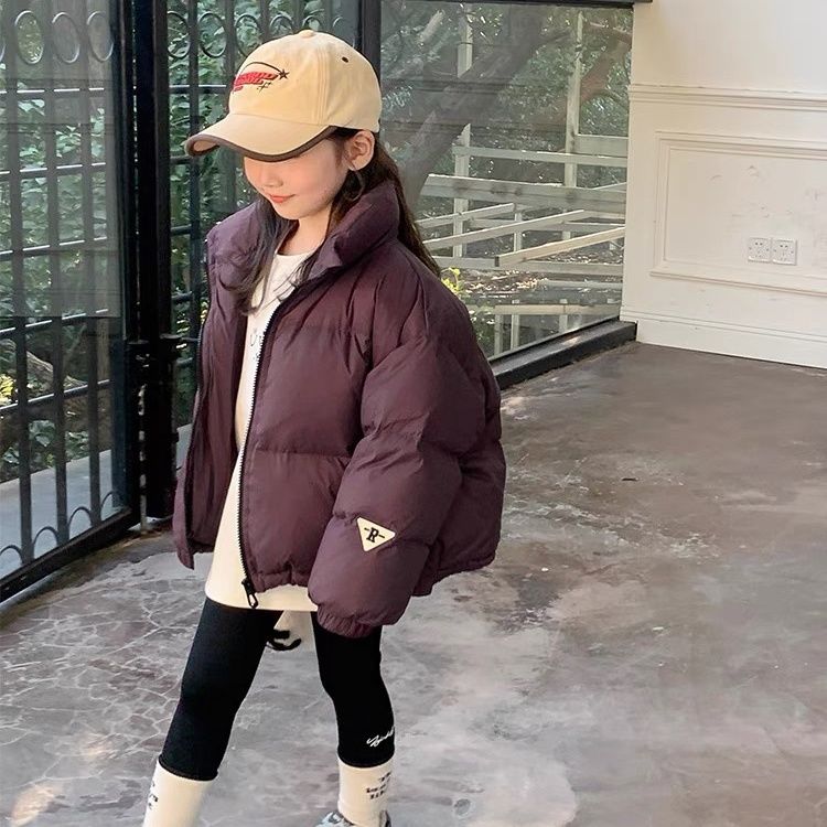 新品巴拉巴拉女童保暖冬装2023新款宝宝棉服冬季韩版衣服女孩立领