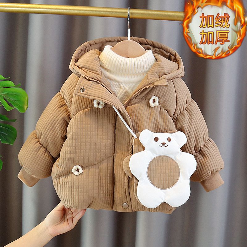 新品巴拉巴拉2023新款女宝宝棉服秋冬季儿童加厚外套女童棉衣棉袄