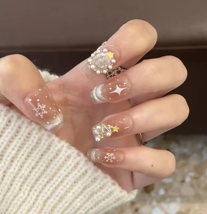 62#圣诞雪花 穿戴甲