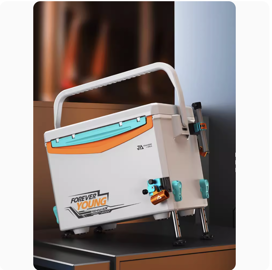 22L全新小钓箱带包角配件加硬超轻