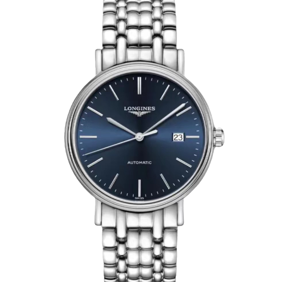 99新 Longines/浪琴 瑰丽922/40mm/气质蓝盘机械男士表/公价12800