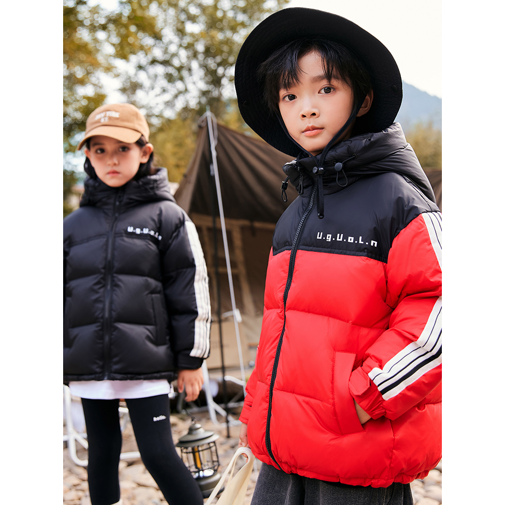 巴拉巴拉童年中大童2023新款儿童羽绒服男加厚童装白鸭绒冬季男童