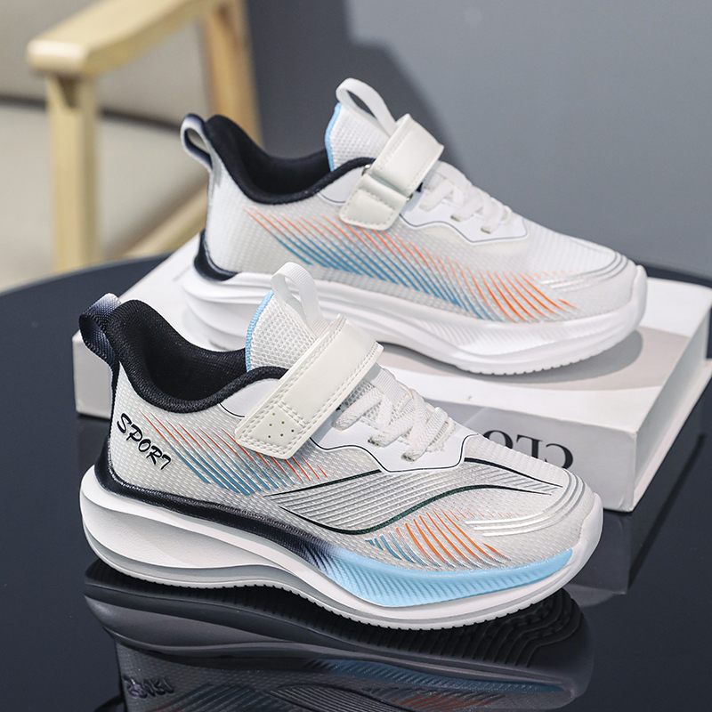 回力潮品男童网鞋2024款春季网面透气儿童运动鞋中大童男孩跑步鞋