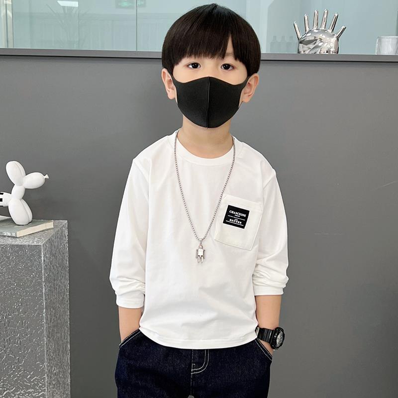 男童秋装长袖T恤2023新款秋季儿童中小童童装T恤男宝宝打底衫潮