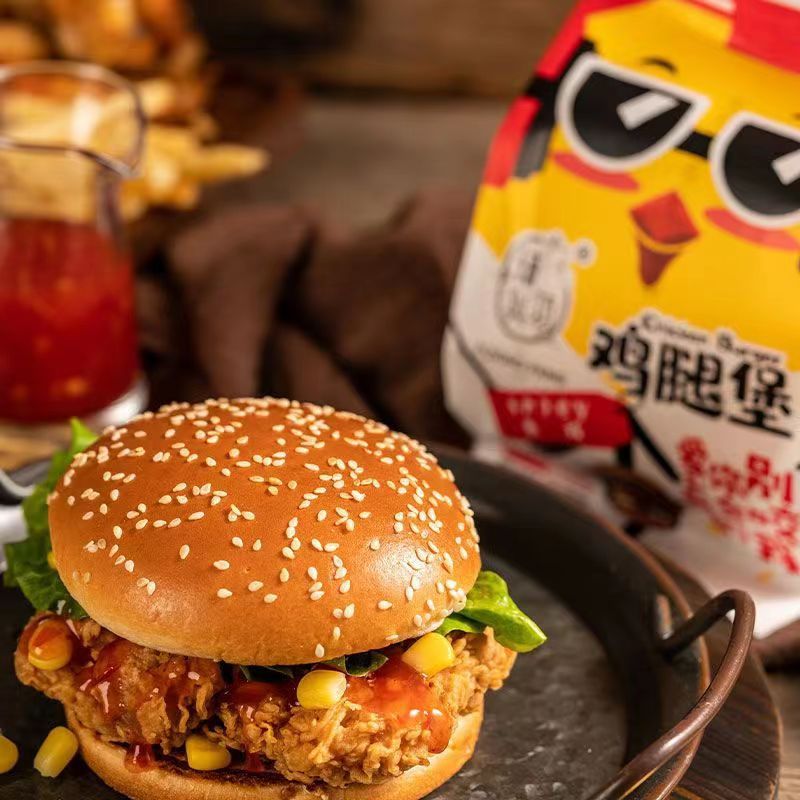 香辣鸡腿堡鸡肉卷加热即食汉堡包面包鸡排儿童速食早餐汉堡一整箱