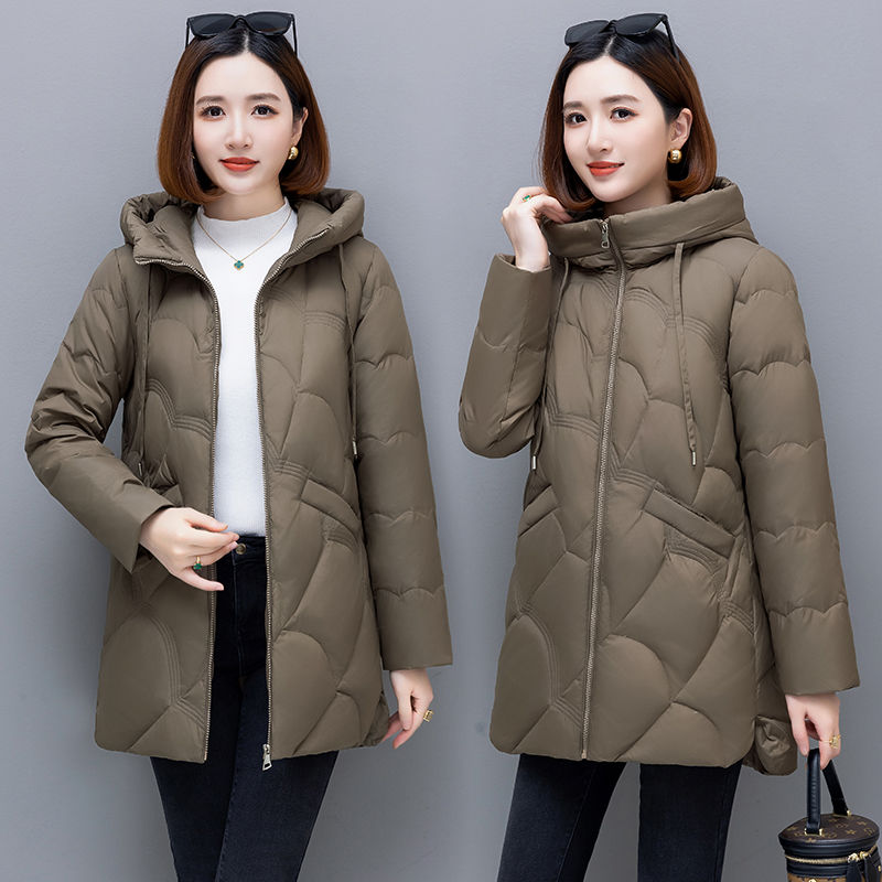 波司登工厂羽绒羽绒服加绒加厚妈妈冬季女中长款2023年新款棉