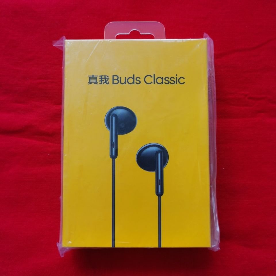 真我耳机Realme Buds Classic经典版半入耳式防缠绕网课通用耳机