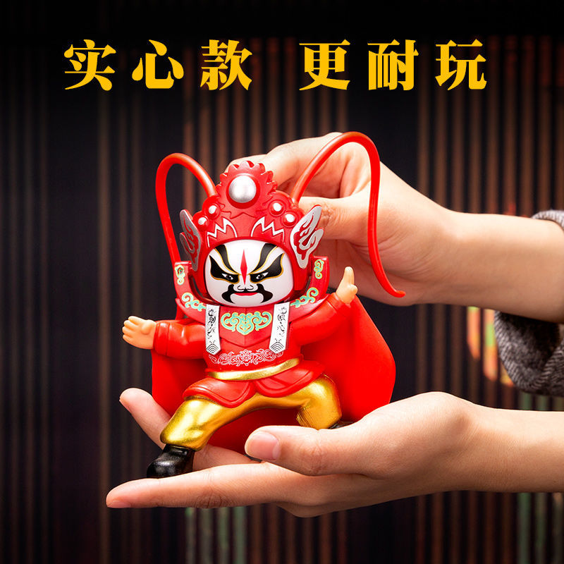川剧变脸娃娃经典四张脸变脸公仔玩偶手办摆件四川成都旅游纪念品